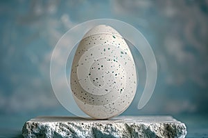 Minimalist Ester Egg Joke on Canvas - A Humorous Design Element for Creatives photo