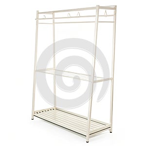 Minimal Floating Rack isolated on white background photo