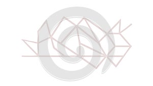 Minimalist Geometric Abstract Pattern Intersecting Lines Vector, vector design Generative AI