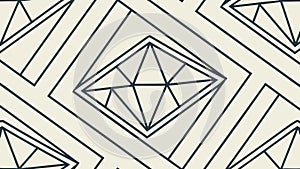 Minimalist Geometric Diamond Pattern, Elegant Background Design, vector design Generative AI