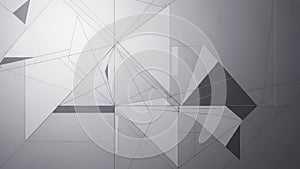 A minimalist geometric network on a gradient background