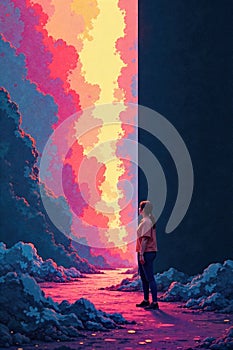 Minimalist gradient background with subtle texture and soft color transitions. A smooth, soft gradient