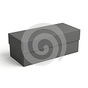 Minimalist gray rectangular storage box