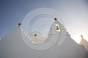 minimalist greek church detail