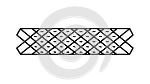 Minimalist Grid Pattern Abstract Geometric Design, vector design Generative AI