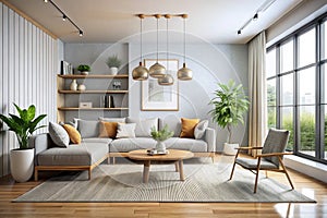 Minimalist Home Decor Achieve Calm Refined Spaces with Functional Furniture and Natural Elements photo