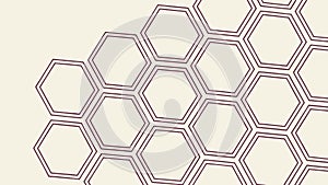Minimalist Honeycomb Geometric Pattern, vector design Generative AI