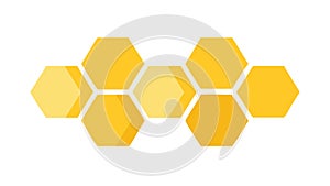 Minimalist Honeycomb Hexagons, Simple Geometric Pattern, vector design Generative AI