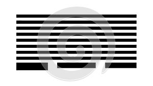 Minimalist Horizontal Black Stripes Pattern Vector, vector design Generative AI