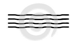 Minimalist Horizontal Line Pattern, Clean Geometric Design Element Vector, vector design Generative AI