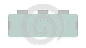 Minimalist Horizontal Screen Display Vector, vector design Generative AI