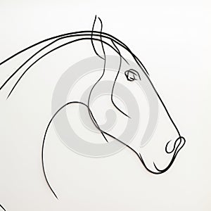 Minimalist Horsemanship Illustration