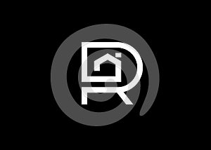 Minimalist House R Letter Logo