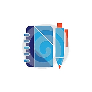 Notebook and Pen Icon