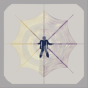 Person Caught in a Complex Network Web