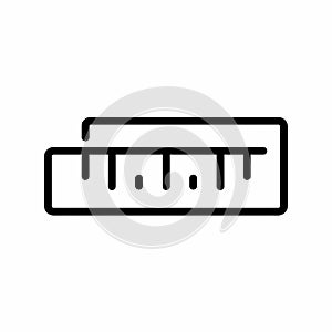 Ruler Icon - Simple Line Art