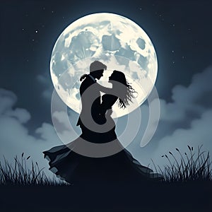 minimalist image of ghostlike figure in the blackness all around dancing away