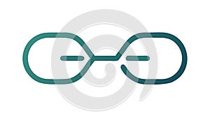 Minimalist Infinity Symbol, abstract endless loop and continuity, simple elegant design, vector design Generative AI