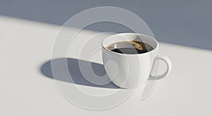 Aromatic Coffee in a White Mug