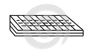 Minimalist keyboard computer input device digital work, vector design Generative AI