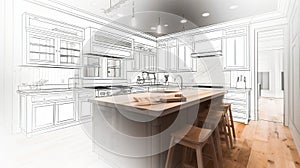 Minimalist Kitchen Blueprint: Vision of a Home Renovation