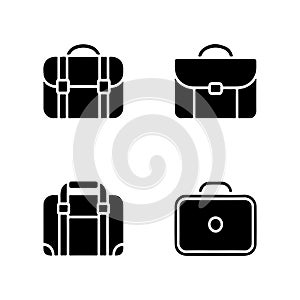 Minimalist Laptop Bag Solid Icons