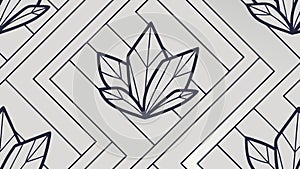Minimalist leaf geometric pattern, clean botanical vector background, vector design Generative AI