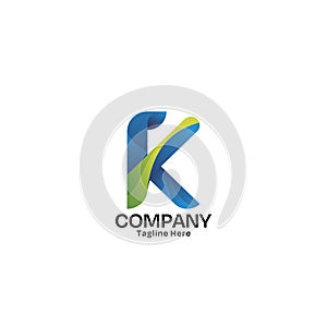 Minimalist Letter K Logo Design Templates