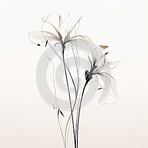 Minimalist Lily Flower Art: Delicate Still-lifes And Sculptural Arrangements