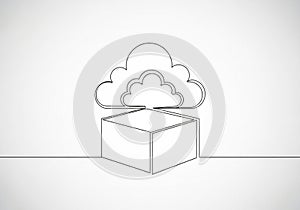 Continuous lines against a plain white background, emphasizing