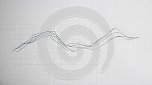 Minimalist Line Graph on Grid Background ai generated