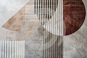 Minimalist linear patterns in soft hues, creating a sense of structure and wellness photo