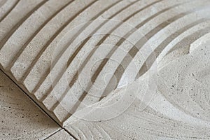 Minimalist linear patterns in soft hues, creating a sense of structure and wellness photo