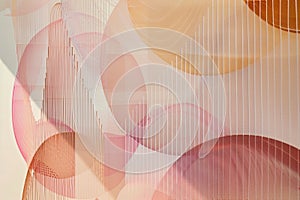Minimalist linear patterns in soft hues, creating a sense of structure and wellness photo