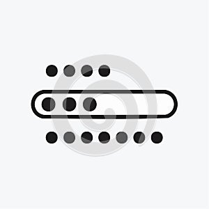 Minimalist Loading Progress Bar Vector Icon
