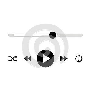 Minimalist Media Player Interface
