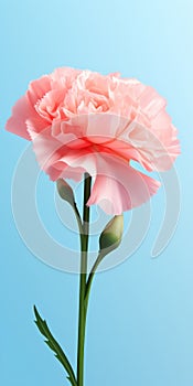 Minimalist Mobile Wallpaper: Elegant Pink Carnation On Distinctive And Hisense H8g