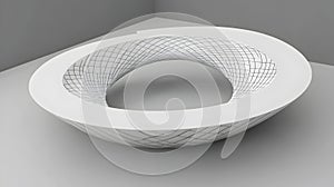 Abstract White Sculpture