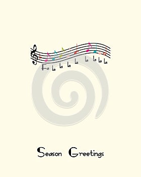 minimalist modern Christmas and New Year card design