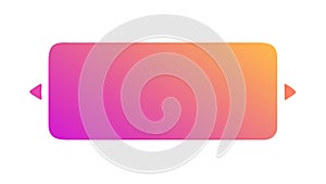 Minimalist Navigation Bar Icon Vector in Gradient Flat Style, vector design Generative AI