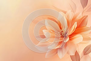 Minimalist Orange Gradient Background with Soft Blur