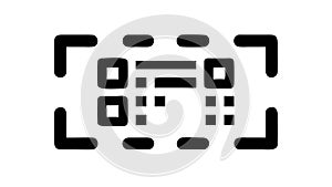 Minimalist Outline QR Code Scan Icon Vector, vector design Generative AI