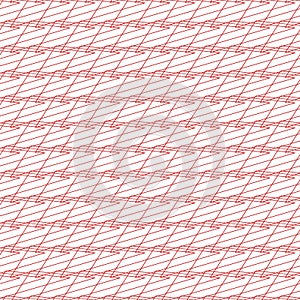 Minimalist pattern with red ornament. Grunge background for fabric or wall paper. Repeating pattern for clothes and textile
