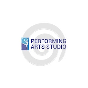 Minimalist PERFORMING ARTS STUDIO logo design