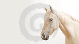 Minimalist photography of a horse