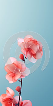 Minimalist Pink Begonia Mobile Wallpaper For Exquisite And Hisense H8g
