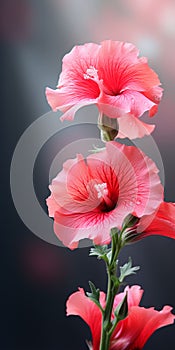 Minimalist Pink Hollyhock Mobile Wallpaper For Sensational And Sony Xbr-x750h