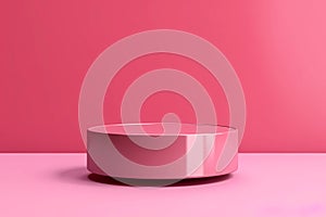 Minimalist Pink Product Display Stand