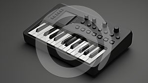 Minimalist Portable Mini Synth: Slim And Sleek 3d Model And Render