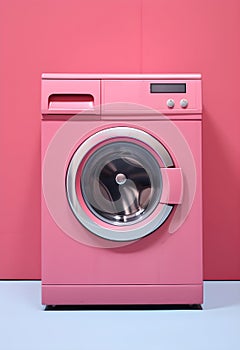 Minimalist portrayal of a washing machine